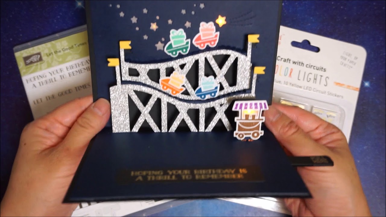 How to make light up roller coaster card. | 永研クラフト実験室