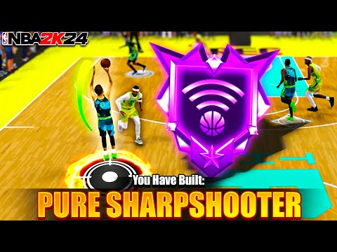 This PURE SHARPSHOOTER Build + 99pt is UNGUARDABLE in NBA 2K24