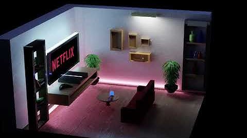 Modelling an Isometric scene in  blender 3d timelapse