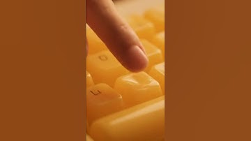 ASMR Honey Keyboard | Relaxing Satisfying Typing Sounds | Yellow Squishy Ai Keyboard