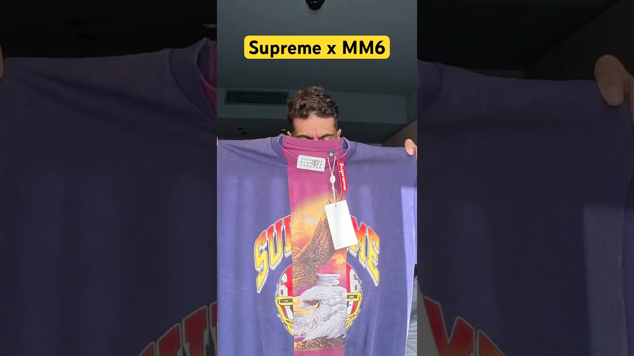 Supreme x MM6 Split Tee #supreme #mm6 #supremehaul #streetwear 
