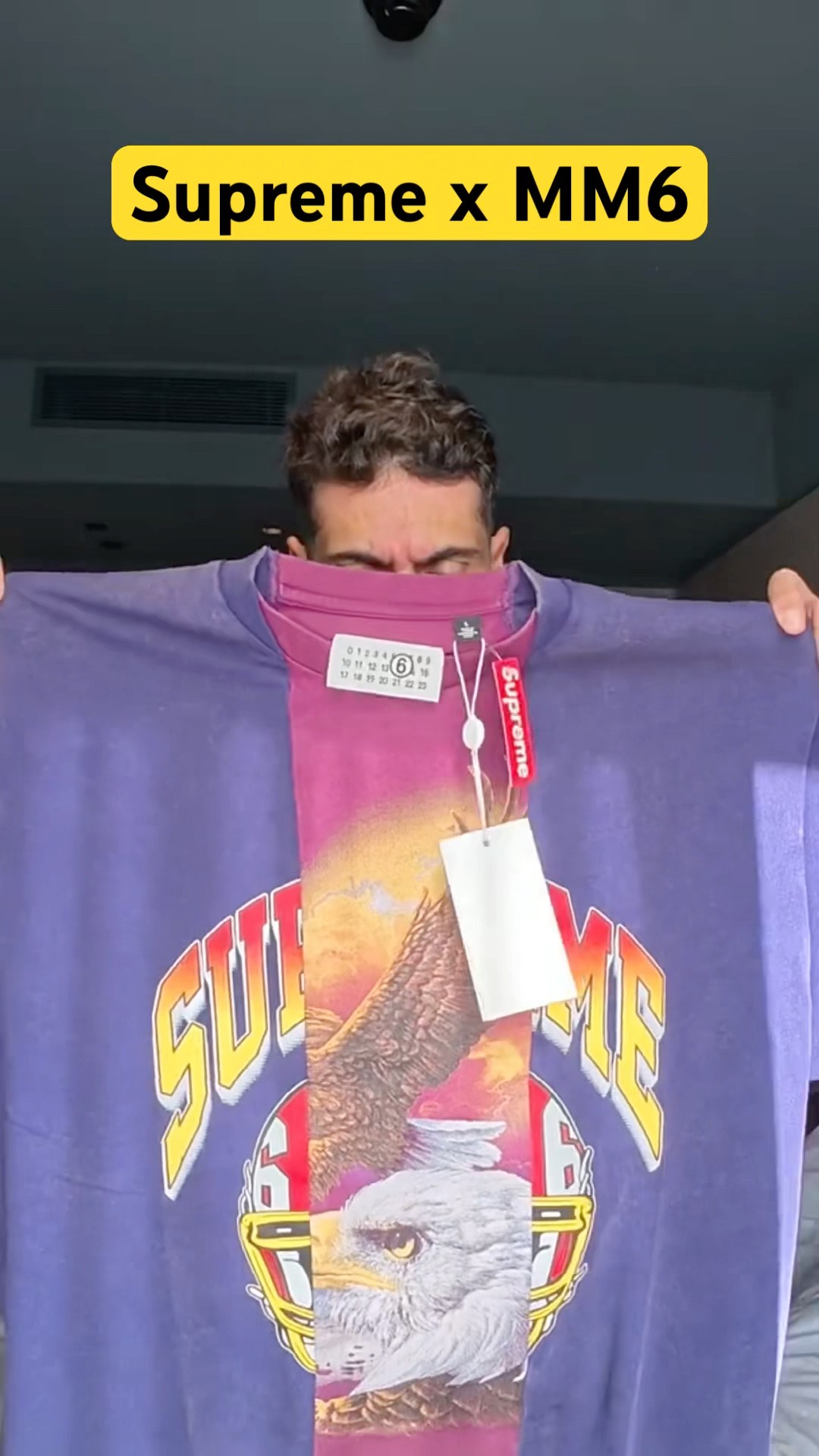 Supreme x MM6 Split Tee #supreme #mm6 #supremehaul #streetwear