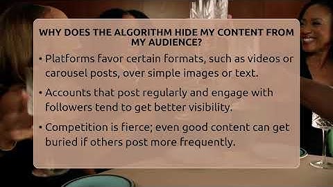 Why Does The Algorithm Hide My Content From My Audience? - Everyday-Networking