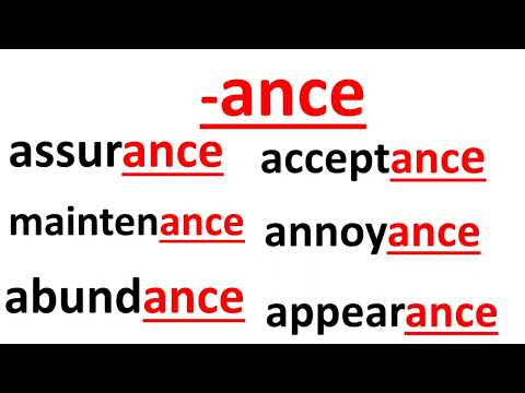 ance sound appearance English Pronunciation Lesson | -ance suffix  Learn words ending in ance