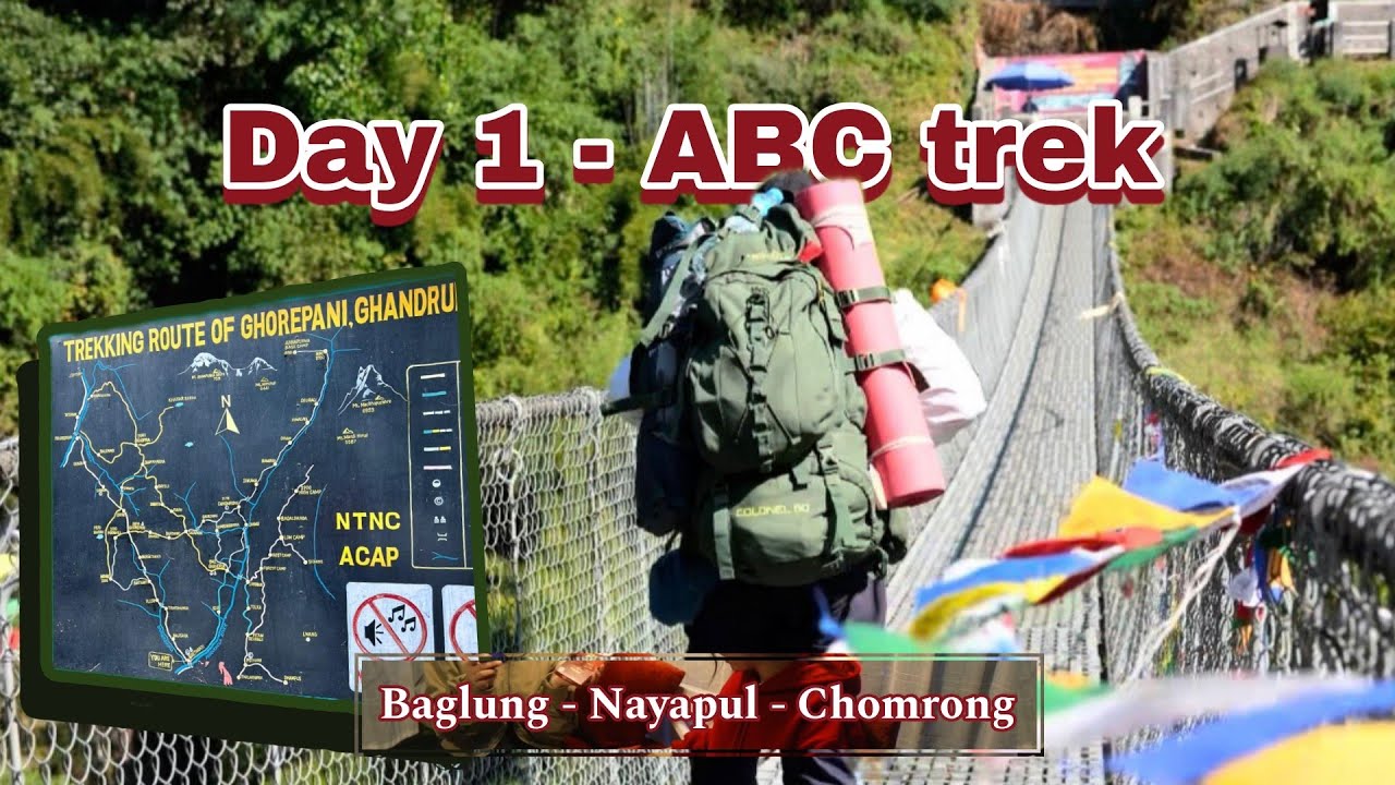 Baglung to Nayapul Jeep 🚙 | Day-1 | Nepal Pokhara Safar 🇳🇵 |  Part-3 |  Chomrong Trek Start