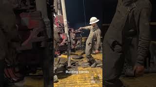 rig floor activites 🔥 #petroleum #casing #drilling #tripping #rig #ad