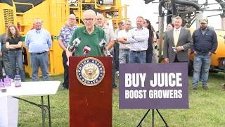 Sen Chuck Schumer Holds Press Conference on Western New York Grape Industry
