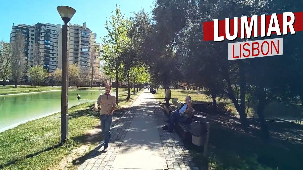 Walking Lisbon 🇵🇹 Residential Area, Garden, Stadium: Lumiar