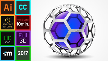 3D Logo Design | Adobe Illustrator CC | HD | Honeycomb (2017)
