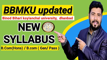 BBMKU SYLLABUS | All Semester  | New syllabus update for BBMKU | B.com ( Hons) | B.com ( pass/ Gen )