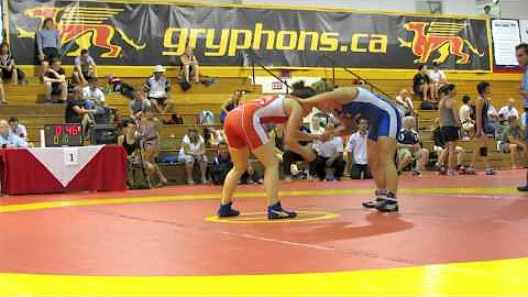 2012 FISU Trials: 63 kg Larissa D'Alleva vs. Danie...