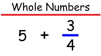 How to Add a Fraction with a Whole Number - Math