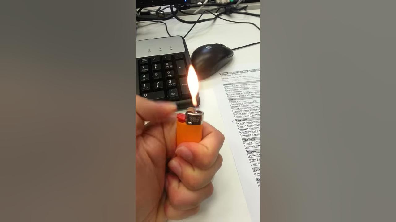 how to light a lighter - YouTube