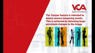 VCAedge: Tamper menu options