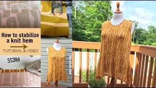 Stabilize A Knit Hem With Fusible Tape - DIY Crush