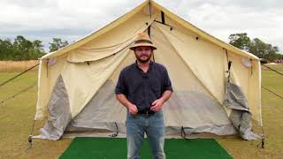 Wall Tent - Shop Alpha Canvas Wall Tents 14'X16' - A Quick Review - White Duck Outdoors