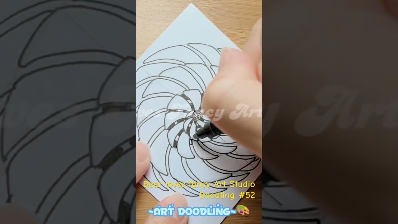 Bear loves fancy Art Studio Doodling #52 