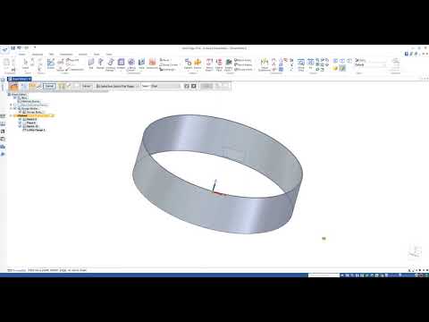 HOW TO MAKE A SHEET METAL CIRCLE IN SOLID EDGE