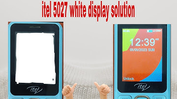 itel 5027 white display solution 💯 working