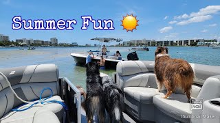 Summer Fun on the Pontoon Boat