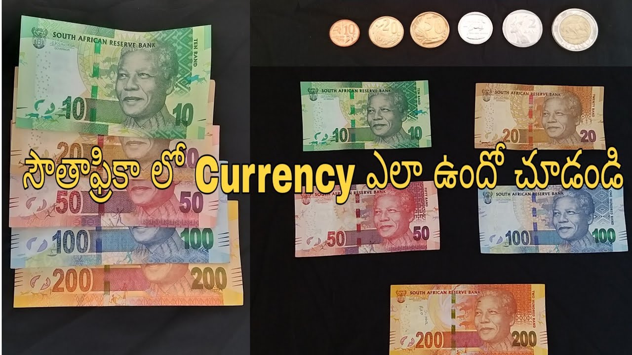 South African Currency, South African Rand, ZAR, Coins Information | South Africa lo Telugu Ammayi