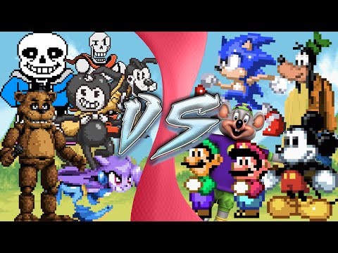 MARIO and LUIGI vs SONIC and TAILS! Cartoon Fight Club 