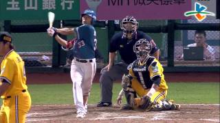 20130913 CPBL 桃猿VS象 3上 謝炫任阿達力!深遠的二壘安打7:4啦!