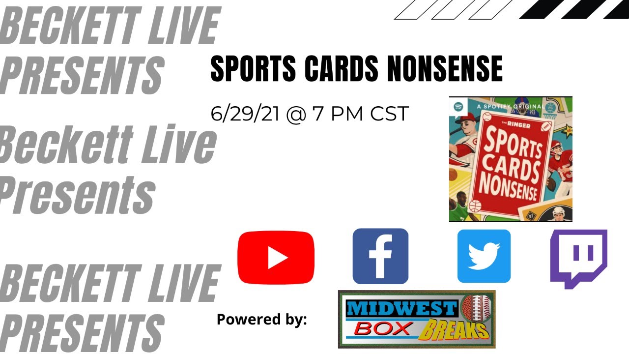 Beckett Live Presents Sports Cards Nonsense YouTube