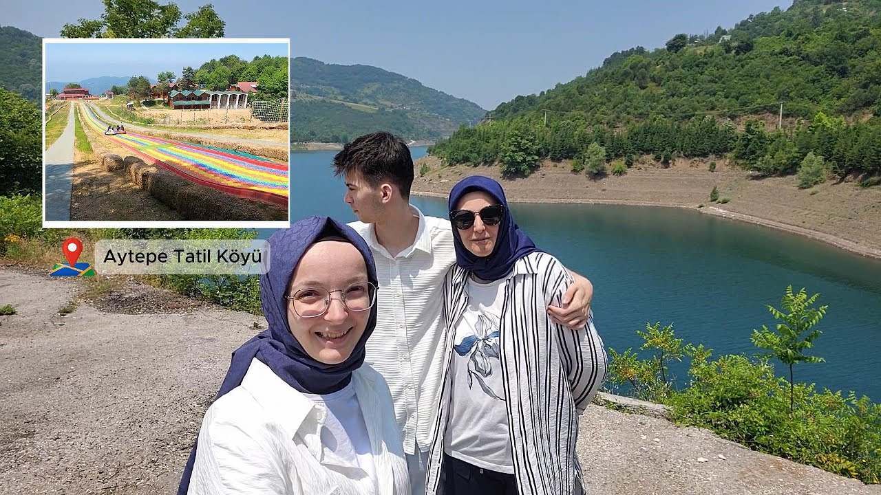 140 Metrelik Renkli Kaydıraktan Kaydık! | Aytepe'de Adrenalini Hissettik 🎢🌈Serindere Köyü ve Deresi