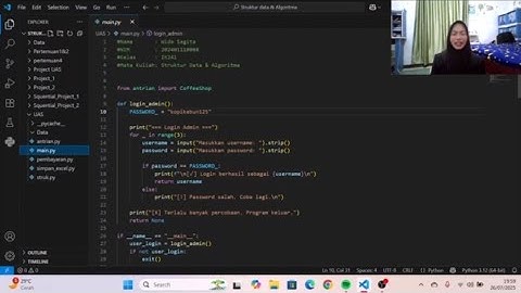 Ujian Akhir Semester - Struktur Data & Algoritma - IK241 - Universitas IPWIJA | @IPWIJAChannel