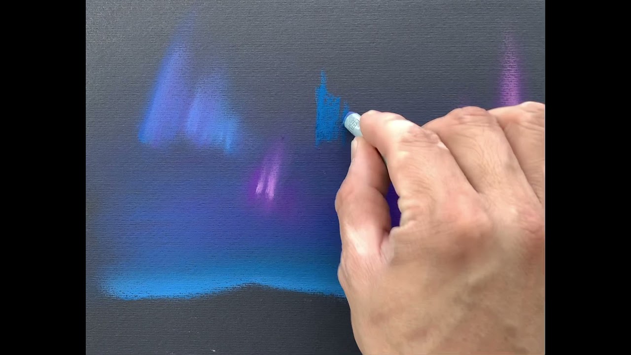 Dibujo y Pintura de Representación (Colores pastel sobre papel negro)