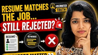 🚨Your Resume Matches the Job… So Why Are You Getting Rejected 👀