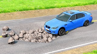 Cars vs Potholes with Rocks ✅ BeamNG.Drive | GipsoCartoon