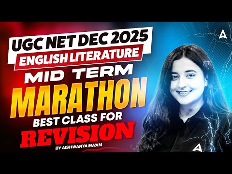 UGC NET English Marathon | UGC NET English literature Mid Term Marathon Class By Aishwarya Mam