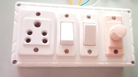 2 Switch, 1 Socket, 1 Fan Regulator Wiring Connection || बिजली बोर्ड वायरिंग