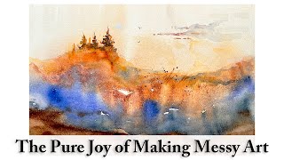 The Pure Joy of Making Messy Art | Watercolour Landscape | Semi-Abstract Expressive Painting by Anastasia Mily - Watercolour Art 7,819 views 3 months ago 14 minutes, 31 seconds