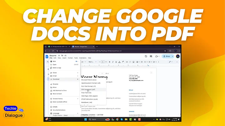 How to Change Google Docs Into PDF - Step-by-Step Guide {2025}