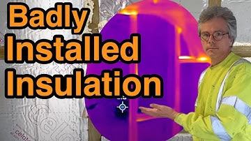 Slecht aangebrachte isolatie tussen de balken en thermische beeldvorming