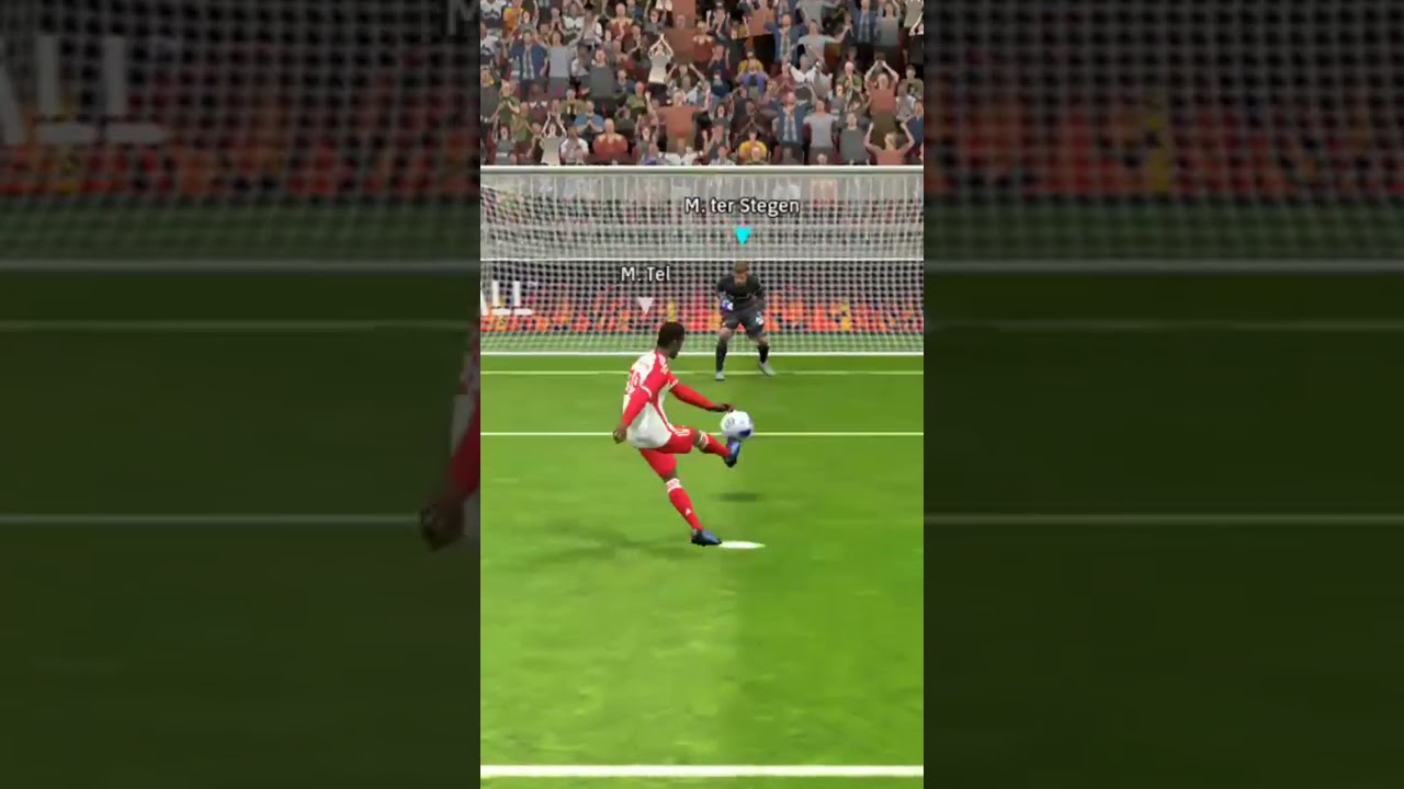 Mathys Tel penalty saved by M. Ter stegen 