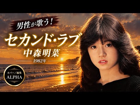 中森明菜『セカンドラブ』 1982年  男性が歌う！ カバー/編集 ALPHA【YouTube1000曲投稿チャレンジ！No.491】 #いつもご視聴ありがとうございます