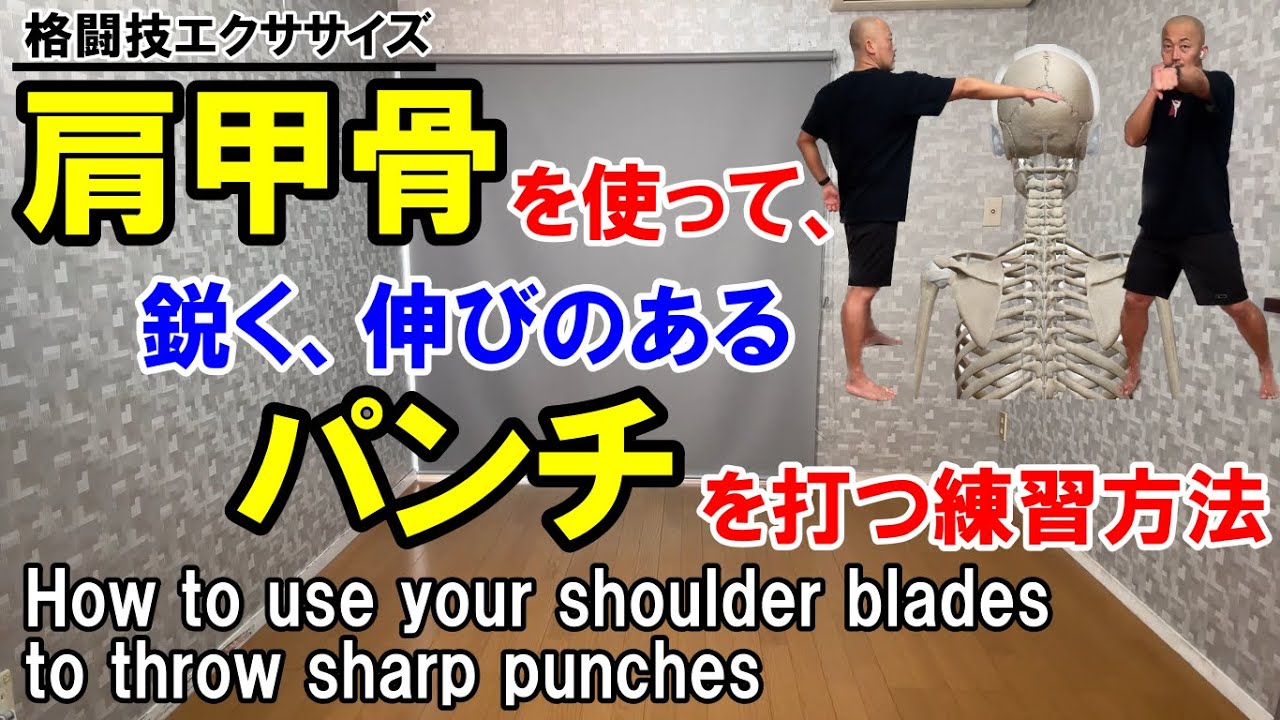 肩甲骨を使う鋭いパンチの打ち方やり方！How to use your shoulder