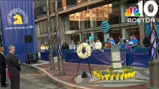 Wreath laying to honor Boston Marathon bombing victims