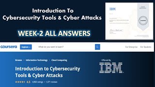 Introduction to Cybersecurity Tools & Cyber Attacks- Coursera | Week - 2 | All Quiz Answers