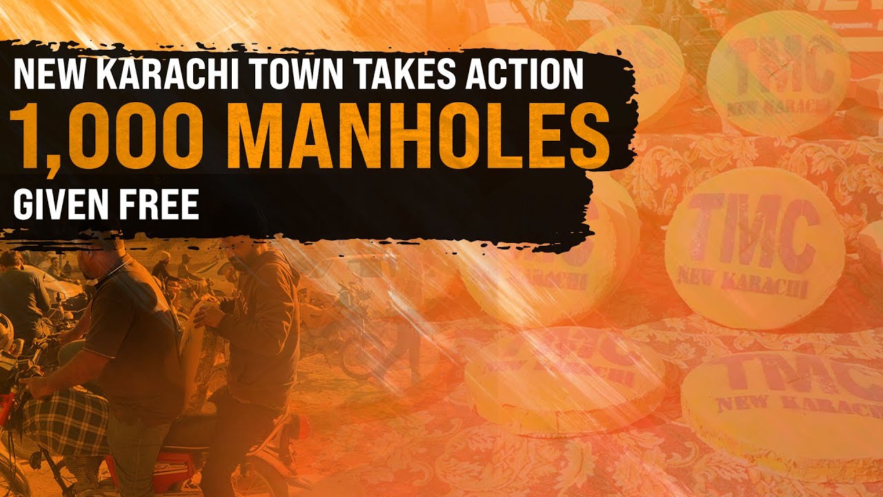 New Karachi Town Takes Action, 1,000 Manhole Covers Given Free to Residents