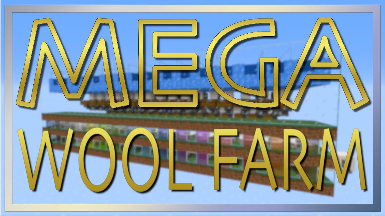 Automatic Mega Wool Farm | 3000+ Wool/H | Fast, Tileable, Customizable (Minecraft Tutorial)