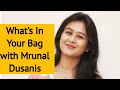 Whats in your bag with mrunal dusanis  mrunal dusanis  man he baware  he man baware 