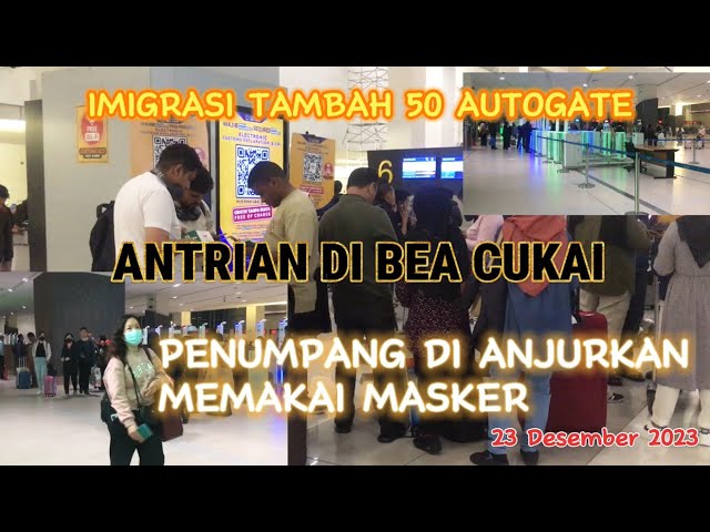 WNI WAJIB LEWAT AUTOGATE⁉️SITUASI TERKINI KEDATANGAN LUAR NEGERI DINI HARI BANDARA SOEKARNO HATTA class=