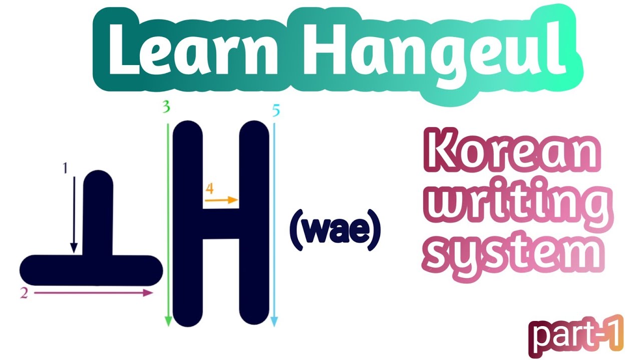 Learn how to write Korean alphabet/How to write Hangeul #learning # ...