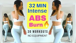 Ultimate Abs Exercise Compilation! 30 Workouts, At Home Equipment Free