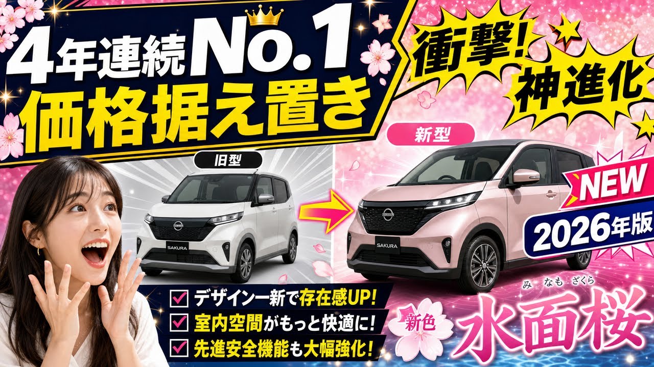 サクラ　No.１ Nissan Sakura] No. 1 for the fourth year in a row! A major